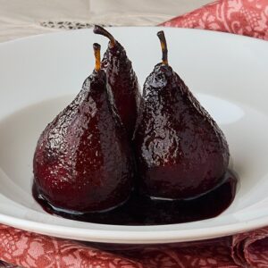 peras al vino tinto