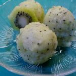 sorbete de kiwi y pera sin azúcar