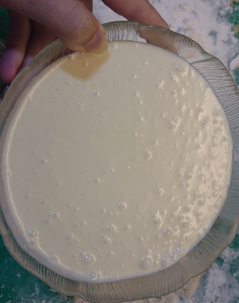 mousse de chocolate blanco sin azúcar