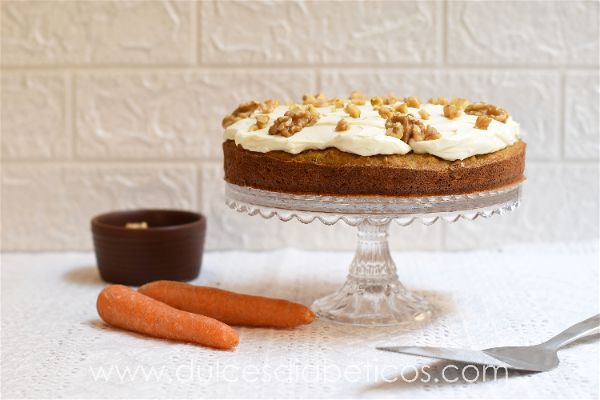 Carrot cake saludable sin azucar