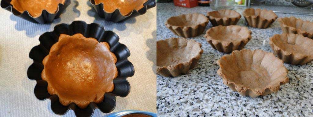 tartaletas de tres chocolates sin azúcar- 2