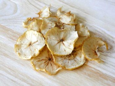 chips de manzana saludables sin azúcar