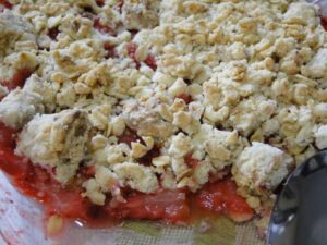crumble de fresas sin azúcar - zoom