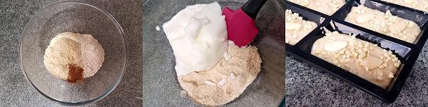 financiers sin azucar - preparacion