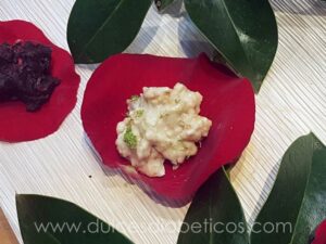 Roquitas de chocolate blanco curry y lima