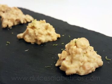 Roquitas de chocolate blanco sin azucar