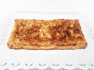 Coca de hojaldre y cabello de angel sin azucar san juan