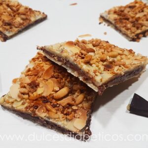 Coca de hojaldre y chocolate sin azucar