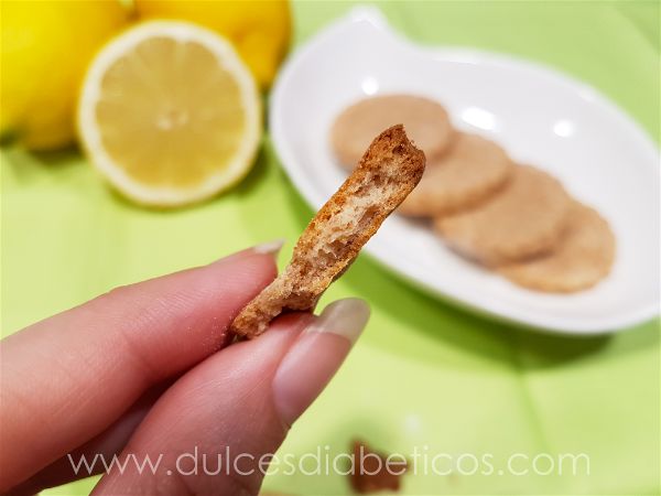 Galletas de limon crujientes sin azucar