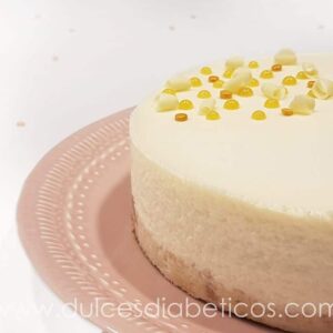 Tarta mousse de chocolate blanco sin azucar