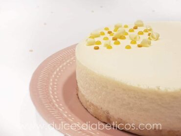 Tarta mousse de chocolate blanco sin azucar