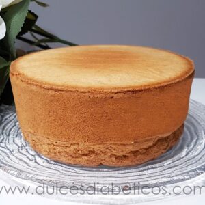 Bizcocho genoves sin azucar - base para tartas
