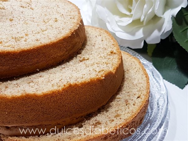Bizcocho genovés integral sin azúcar