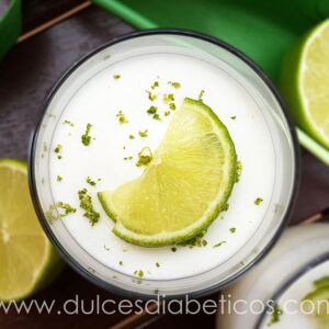 Mousse de lima sin azucar
