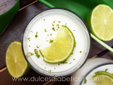 Mousse de lima sin azucar