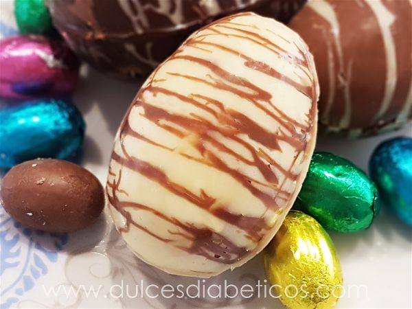 Huevo de chocolate blanco sin azucar