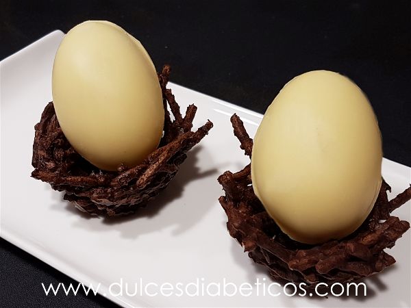 Nidos de chocolate para pascua