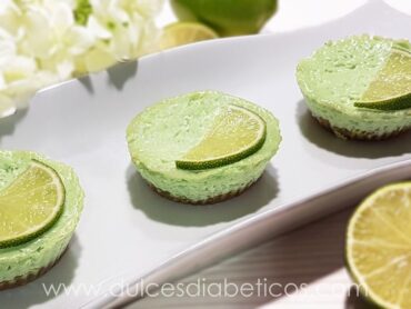 Mini tartas de lima sin azucar