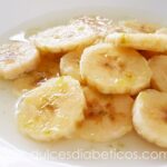 Platano con almibar de lima