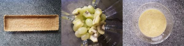 Tarta de kiwi y uva sin azucar - 2