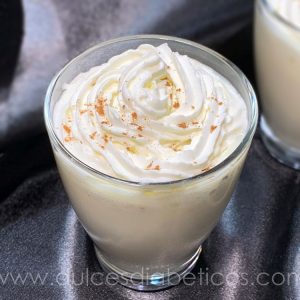 Chocolate blanco a la taza sin azucar