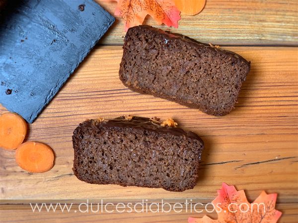Pastel de zanahoria integral con chocolate