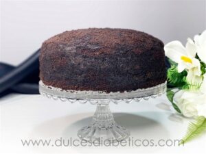 Tarta black velvet con chocolate sin azucar