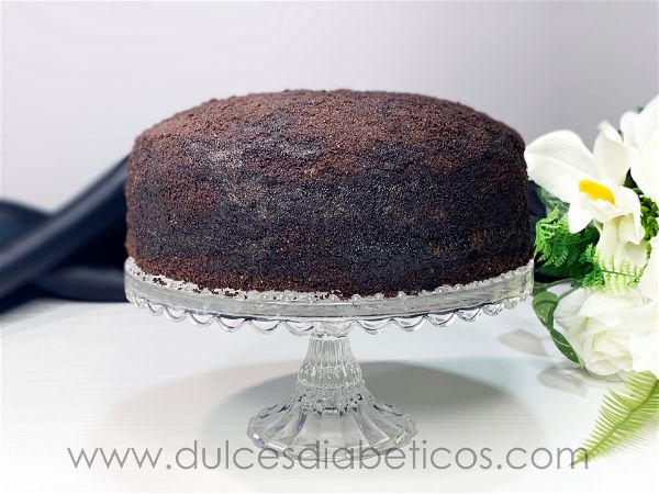 Tarta black velvet con chocolate sin azucar