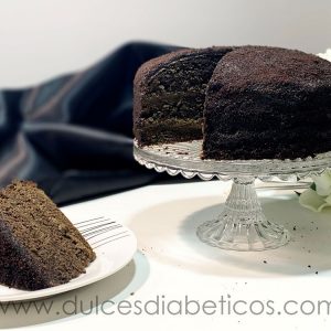 Tarta black velvet sin azucar