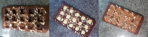 Bombones de tres chocolates sin azucar - 2