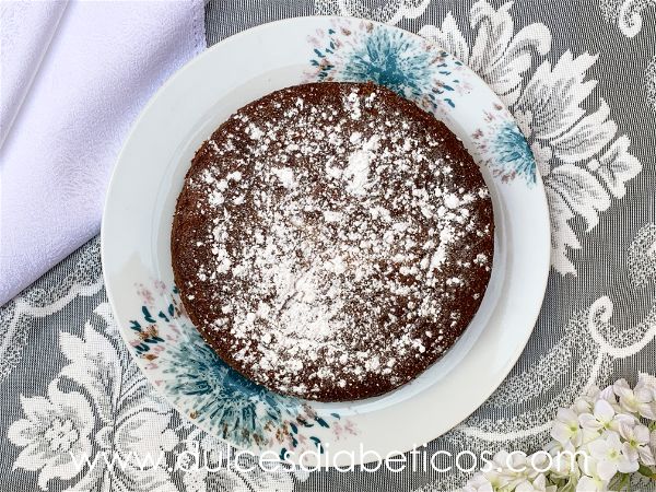 Bizcocho de manzana y mascarpone - cenital