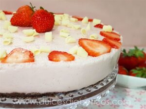 Cheesecake de fresa natural