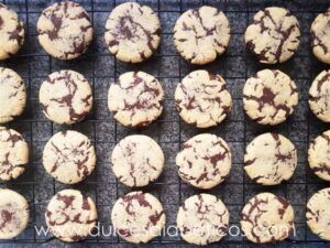 Galletas rellenas de brownie de nutella