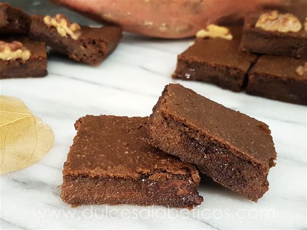 Brownie de boniato sin azucar