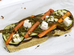 Papillote vegano con seitan y verduras