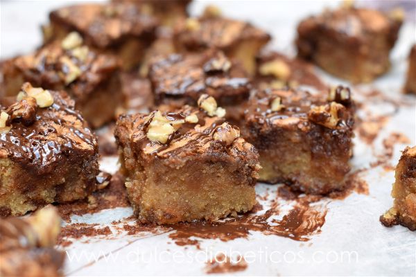 Brownie jugoso de turron y nutella