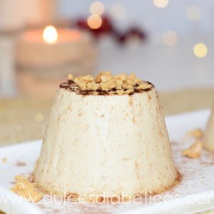 Panna cotta de turrón sin azúcar (o panacota)
