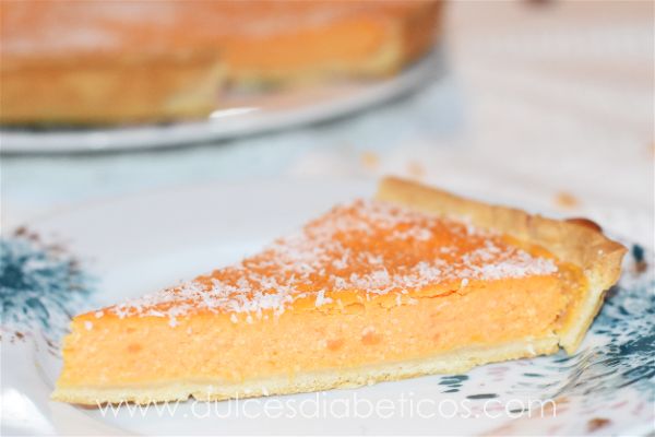 Pastel de boniato o batata sin azucar