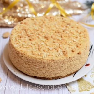 Tarta de turrón sin azúcar ideal para Navidad (mousse)
