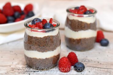 Pudding de chia y chocolate con yogur
