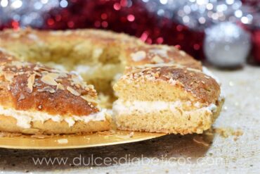 Roscon de reyes integral saludable y sin azucar