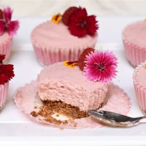 Pastelitos De Mousse De Frambuesa Sin Azúcar
