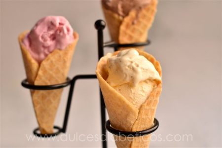 Conos para cucuruchos sin azucar