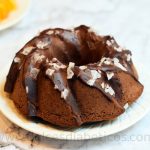 bizcocho de naranja y chocolate sin azucar