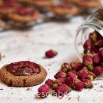 Galletas de chocolate con rosas