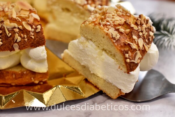 Porcion de roscon de reyes keto