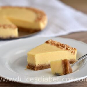 tarta de crema catalana sin azucar