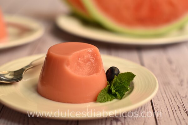 Receta de flan de sandia