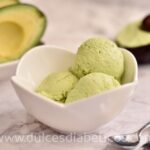 Helado de aguacate saludable sin azucar