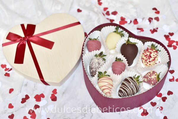 fresas con chocolate para regalar